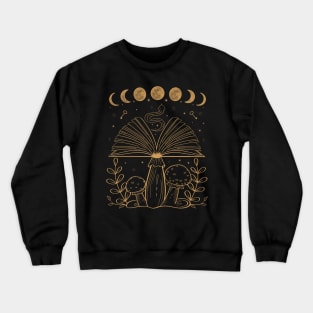 Dark Academia Aesthetic Book Witchy Psychedelic Crewneck Sweatshirt